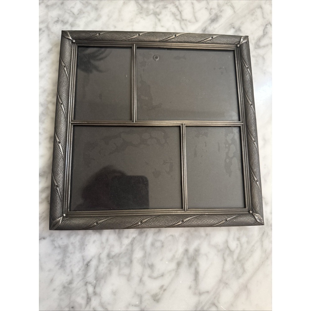4 OPENING COLLAGE Metal  - 10" X 9" PHOTO PICTURE FRAME - 1997 HB Group